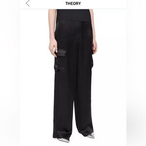 NEW Theory Satin Cargo Pants